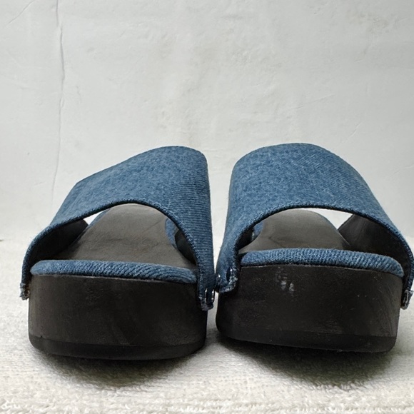 Rag & Bone Mara Blue Denim Platform Clogs Size 39 or US 9 - Picture 5 of 16